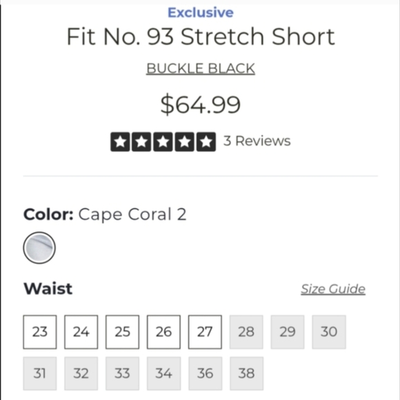 Sz 14/16 Curvy Buckle BLACK Fit 93 High Rise Light Wash Shorts Sz 33 BBW1748 - Picture 5 of 9